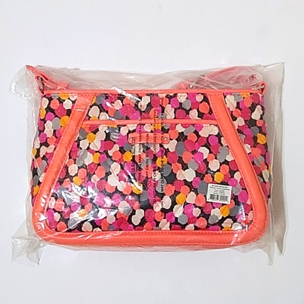 Vera Bradley Trimmed Trapeze Pixie Confetti Crossbody Bag
